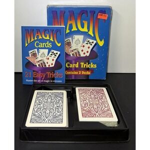 Vintage 1996 Hoyle Magic 21 Card Tricks - 2 Decks